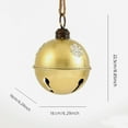 thumbnail image 3 of Large Christmas Bells for Decoration 8.8 Inch Rustic Vintage Christmas Decor Ball Christmas Tree Onaments Red Bells for Christmas Decorations (Red), 3 of 4