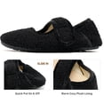 thumbnail image 4 of Ecetana Women's Fuzzy Mary Jane House Slippers with Adjustable Strap, 4 of 7