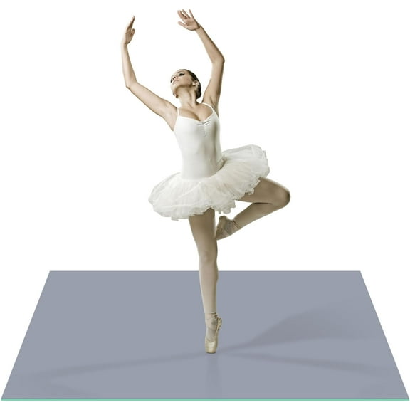 VibrantEcho Dance Floor Ballet Dance Floor Heavy-Duty 5MM Thick PVC Practice Floor for Ballet, Tap, Jazz, and Pop Portable and Non-Slip Dance Flooring for Adults and Kids