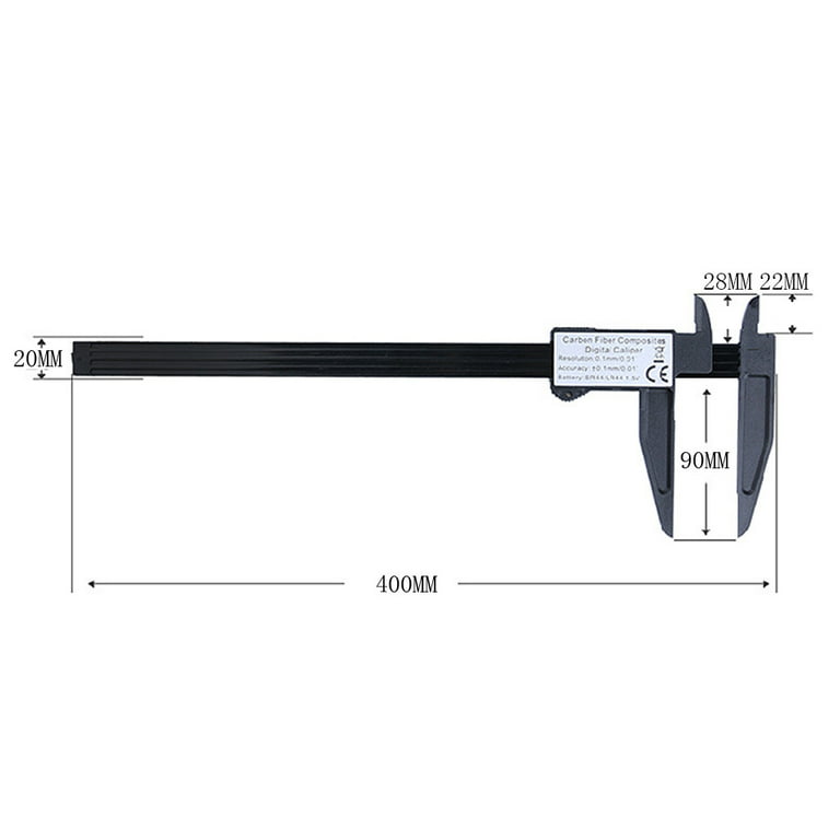 300mm Electronic Digital Caliper 12 Inch Vernier Caliper Gauge Micrometer  Measuring Tool Digital Ruler Replacement 