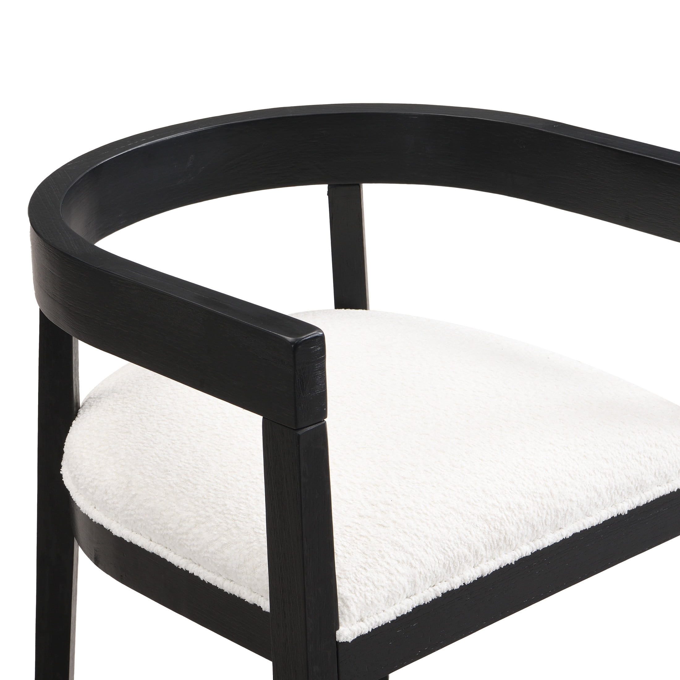 Christopher Knight Home 7-Piece Modern Dining Set, Oval Table with Upholstered Armchairs, Black+Espresso