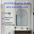 thumbnail image 3 of 24x36 Inch Bathroom Mirror Cabinet with Adjustable Glass Frame, Recessed Metal Framed Medicine Cabinet for Storage, Matte Black, 3 of 9
