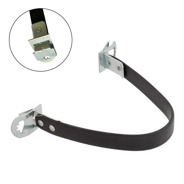 Ruibeauty 1 Pcs Car Battery Carrier Strap Black Metal Heavy Duty