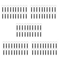 100 Pack Aluminum Whistle, Sports Whistle, Emergency Survival Whistles with Key Chain,Black
