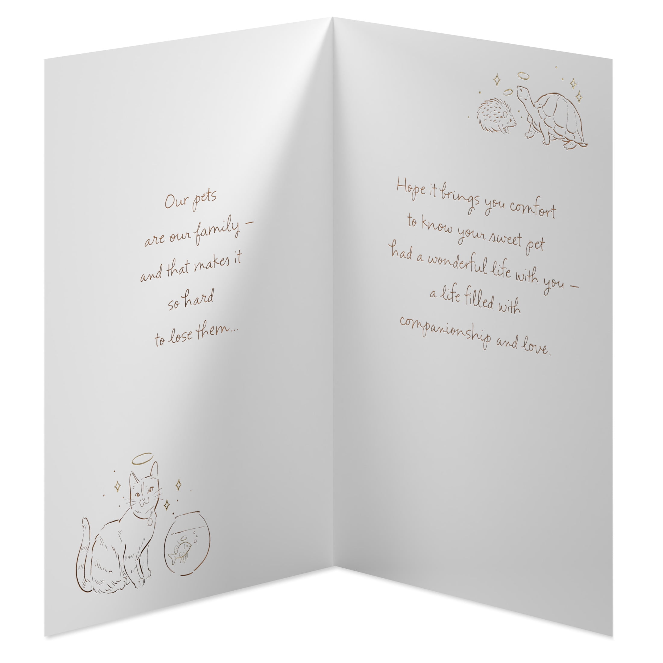 American Greetings Sympathy Card for Loss of Pet (Always in Your Heart)