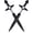 Black - white cubic zirconia, variant on Unisex Sword-Shaped Earrings – Stainless Steel (Gold/Silver/Black); Gothic Dagger with Celtic Knot Studs; Cool Punk/Hip-Hop Style; Cubic Zirconia Inlay; Gothic Spiral Spike Drop Earrings.