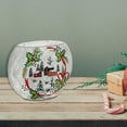 thumbnail image 3 of Christmas Crackled Glass Vase Winter Village, 3 of 3