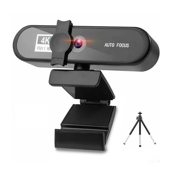 Decodeary Caméra Web pour Ordinateur à Mise au Point Automatique HD USB en Ligne Caméra PC Réglable avec Microphone Filaire de Remplacement Caméra Web Externe Caméscope Noir 4K