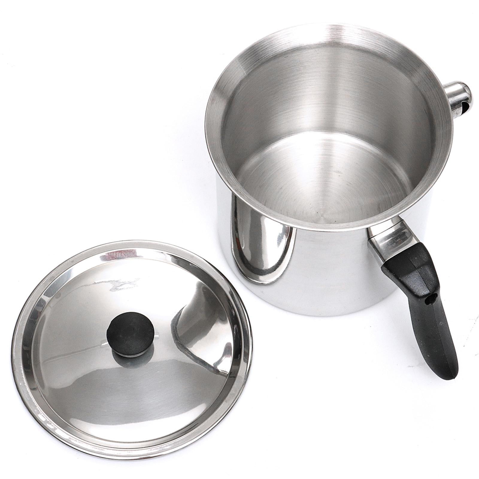 Candle Making Pouring Pot Stainless Steel Double Boilers Dripless Pouring Heat-Resistant Handle Melter Pot,Candle Making Supplies 17.5x15CM 1.5L