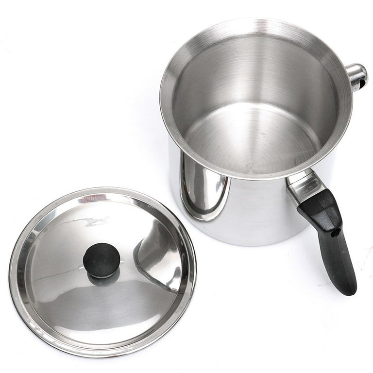 Candle Making Pouring Pot Stainless Steel Double Boilers Dripless Pouring  Heat-Resistant Handle Melter Pot,Candle Making Supplies 20x17CM 2.5L