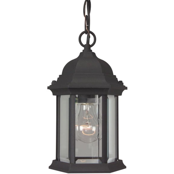 Z291-TB Craftmade Lighting 1 Light Outdoor Pendant In Traditional Style-11 Inches Tall and 6.5 Inches Wide-Textured Black Finish