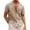 Khaki, variant on NSLGXD Mens Short Sleeve Linen Cotton Shirts Solid Color Spread Collar Fishing Tees Casual Button Down Shirts Summer Beach Tops for Men 2025