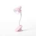 thumbnail image 1 of Lampe de Lecture à Pince Réglable Mini Lampe de Bureau Alimentée par Batterie Camping Portable Pince Veilleuse, Rose, 1 of 1