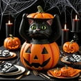 thumbnail image 5 of Halloween Pumpkin Decorations - Realistic Carved Indoor/Outdoor Use Suitable For Party Fireplace And Tabletop Halloween Decorations, 5 of 5