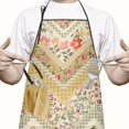 thumbnail image 2 of Pioneer Flower Floral Print Pattern Apron-Garden Aprons for Women with Pockets-Cotton Linen Waterproof Kitchen Cooking Gardening Aprons Adjustable for Kitchen,Cooking,BBQ and Salon 33x27 Inch, 2 of 7