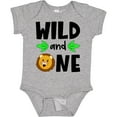 thumbnail image 3 of Inktastic Wild and One Cute Lion Birthday Boys or Girls Baby Bodysuit, 3 of 5