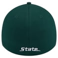 thumbnail image 4 of Men's New Era Green Michigan State Spartans Active Slash Sides 39THIRTY Flex Hat, 4 of 5