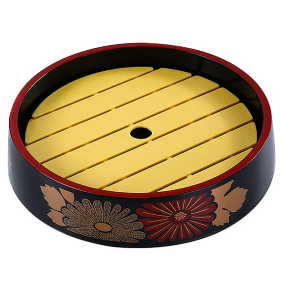 1 Set Sushi Plate Reusable Sushi Tray Japanese Sashimi Dish with Draining Board