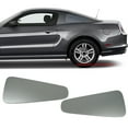 thumbnail image 2 of Ikon Motorsports Compatible with 10-14 Mustang Rear Quarter Side Window Louvers Scoop Cover Vent Panel Painted UX Ingot Silver Metallic, 2 of 7