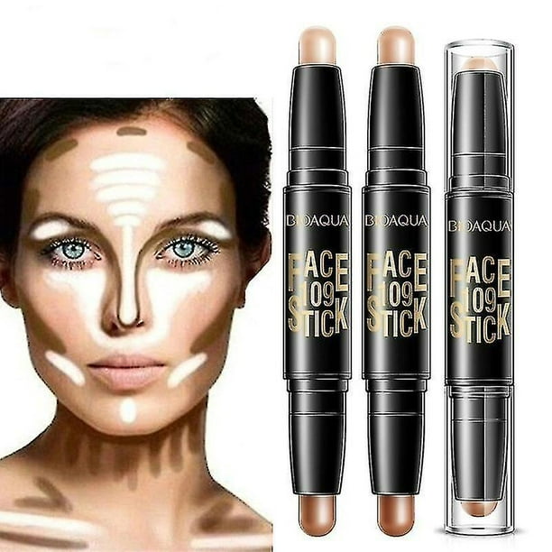 Lápiz corrector de base para la cara Corrector de círculos oscuros de larga duración correctores de contorno Stick cosmético