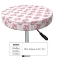 thumbnail image 4 of Round Bar Stool Seat Covers, Pink Disco Ball Elastic Round Chair Cover Stool Seat Slipcover Bar Stool Cushions Round Pad for 12-14 inch, 4 of 7