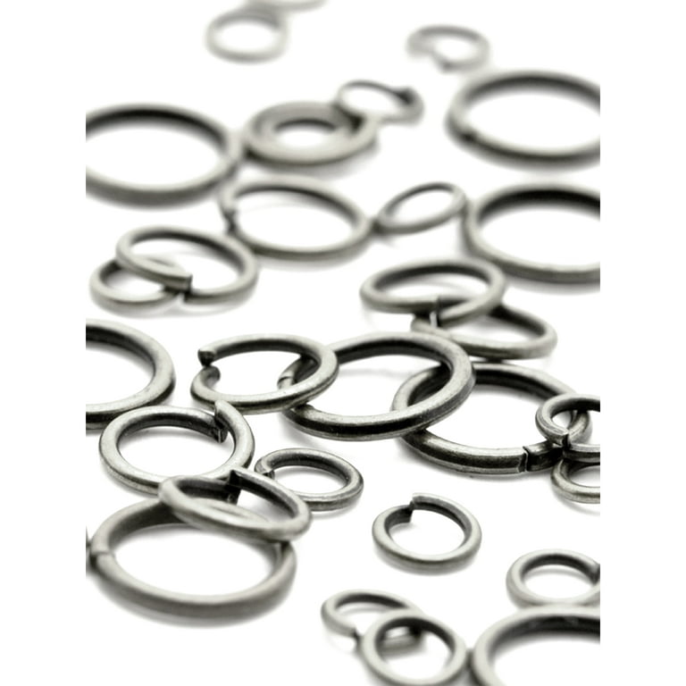 6mm/18g Jump Rings- Antique Silver –