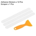thumbnail image 3 of Unique Bargains 7.9 x 0.8 Inch Anti Slip Grip Tape Non-Slip Traction Strips Square with Scraper, Clear 12 Pack, 3 of 5