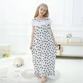 thumbnail image 5 of Toddler Kids Girls Nightgowns Short Sleeve Pajama Dress Cotton Lace Nightdress Princess Sleepshirt Sleepwear Little/Big Girls 2-12 Years, 5 of 6