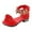 Red, variant on Gubotare Dress Shoes for Girls Girls Sandals, Big Girls Summer Closed Toe Sequins Low Heel Princess Shoes Shiny Girls Shoes Daily Shoes (Pink,Little Kids 12)