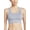 Faded Denim Heather, variant on Women's Medium Impact Seamless Racerback Sports Bra, 1 Pack, Sizes S - XXXL