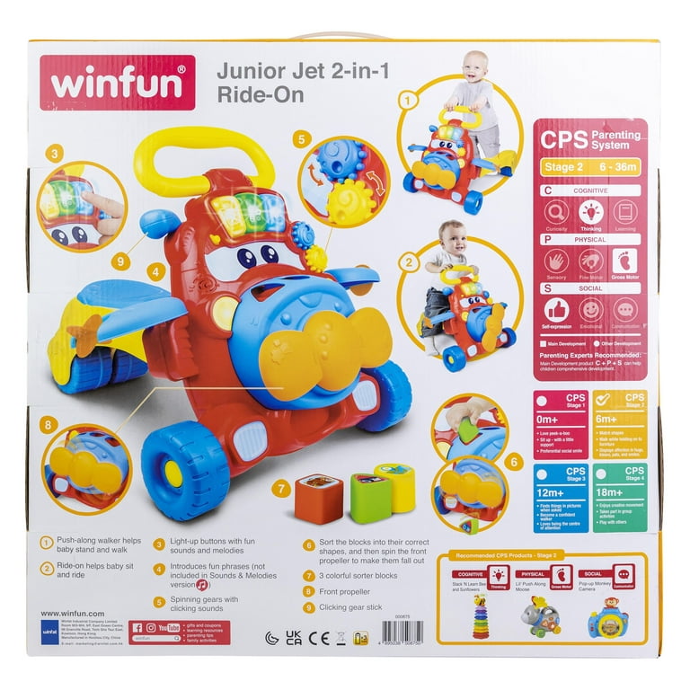 Come Fly With Me Ⅱ & Ride On Time + おまけ Winfun Junior Jet 2 in 1 Ride on Foot to Floor, Ages 6 to 36