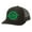 Black/Black, variant on Mens St. Patrick's Day Let The Shenanigans Begin Clover Embroidered Mesh Back Trucker Hat, Irish Green/White