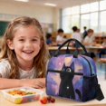 thumbnail image 4 of Xoenoiee Galaxy Cat Star Cloud Print Backpack with Lunch Bags and Pencil Case Set of 3 Elementary School Bags Bookbag for Kids Girls Boys Teens Large Capacity Bagpack Rucksack Travel Outdoor Daypack, 4 of 6