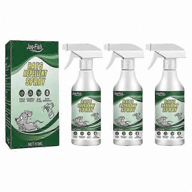 Peppermint Oil Spray for Mouse Repellent - Plant-Based Formula Rodent Deterrent - 1 to 3 Pieces Non-Toxic Solution