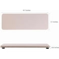 thumbnail image 4 of 2 Pcs Water Absorbing Stone Trays, Kitchen/Bathroom Sink Soap Dish, Diatomite Tray Used for Hand Soap & Cosmetic Bottles in The Modern Home, 3.15" W x 6.3" L, Dark Gray, 4 of 10