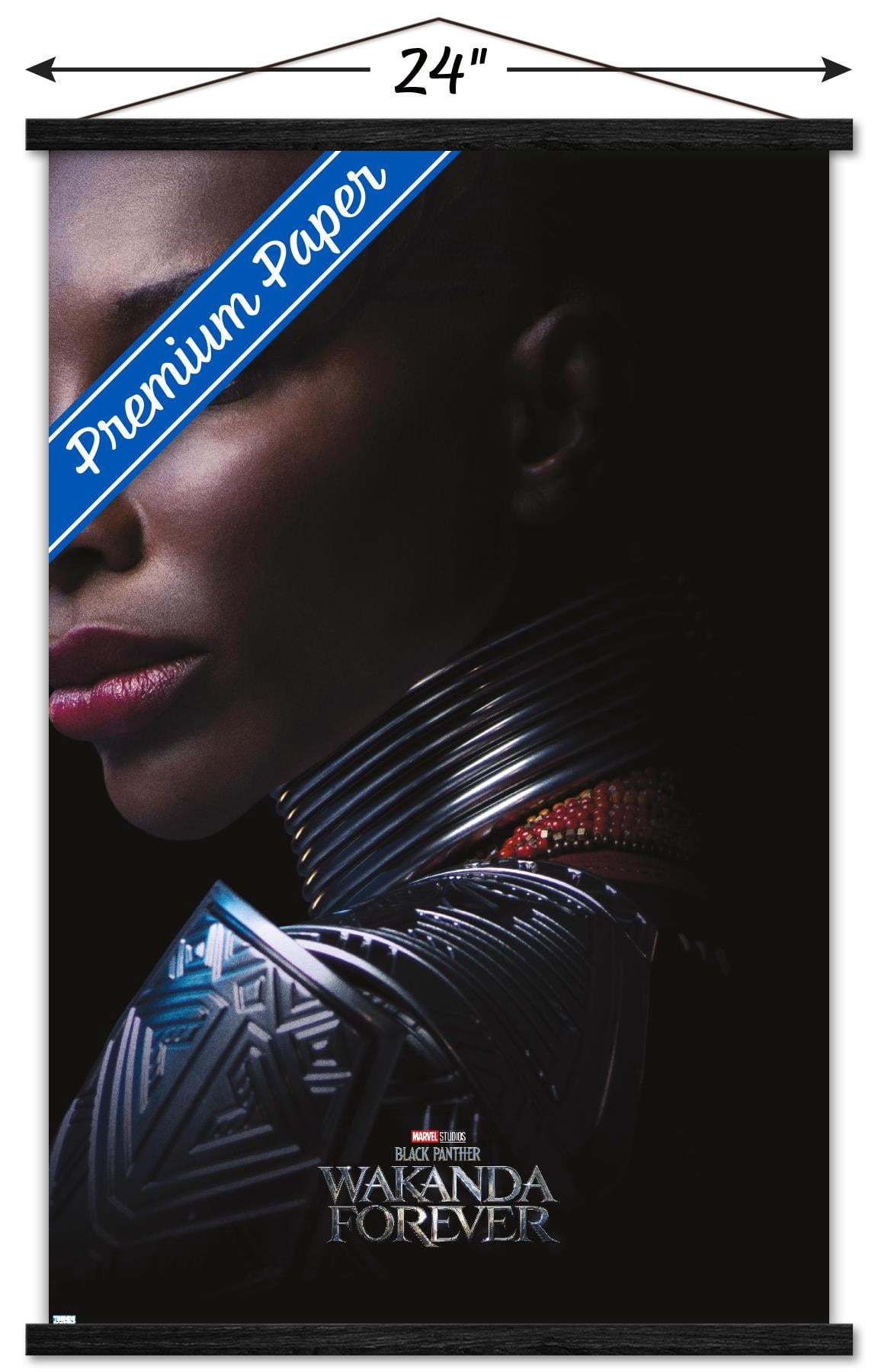 Marvel Black Panther: Wakanda Forever - Aneka One Sheet Wall Poster with Magnetic Frame, 22.375" x 34"