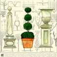 thumbnail image 2 of Joyner, Ginny 26x26 White Modern Wood Framed Museum Art Print Titled - Garden Topiary, 2 of 4