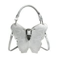 thumbnail image 1 of Bolso de hombro Salvador mariposa portátil para mujer Plata, 1 of 10