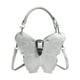 thumbnail image 1 of Bolso de hombro para mujer, de piel sintética, portátil, de gran capacidad, mochila de moda Plata, 1 of 9