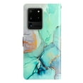 thumbnail image 5 of Nalacover Wallet Case for Samsung Galaxy S20 Ultra with Painting Pattern PU Leather Magnetic Kickstand Flip Folio Cover, Card Slots Holder Soft Silicone Shockproof Protective Case, Green Marble, 5 of 8