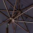 thumbnail image 3 of Safavieh Venice 9' Market Crank Tilt Patio Umbrella, Navy/White, 3 of 7
