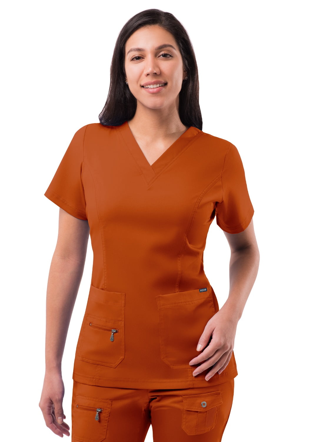 Adar Pro Scrubs For Women - Elevated V-Neck Scrub Top - P4212 ...