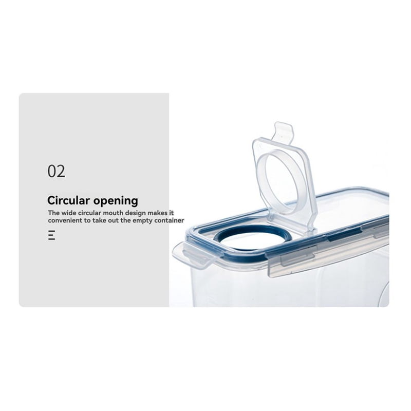 3X 3D Printer PLA Filament Drying Box 1KG Material Tray Double Layer Sealing 4L Moisture Proof Storage Container Blue