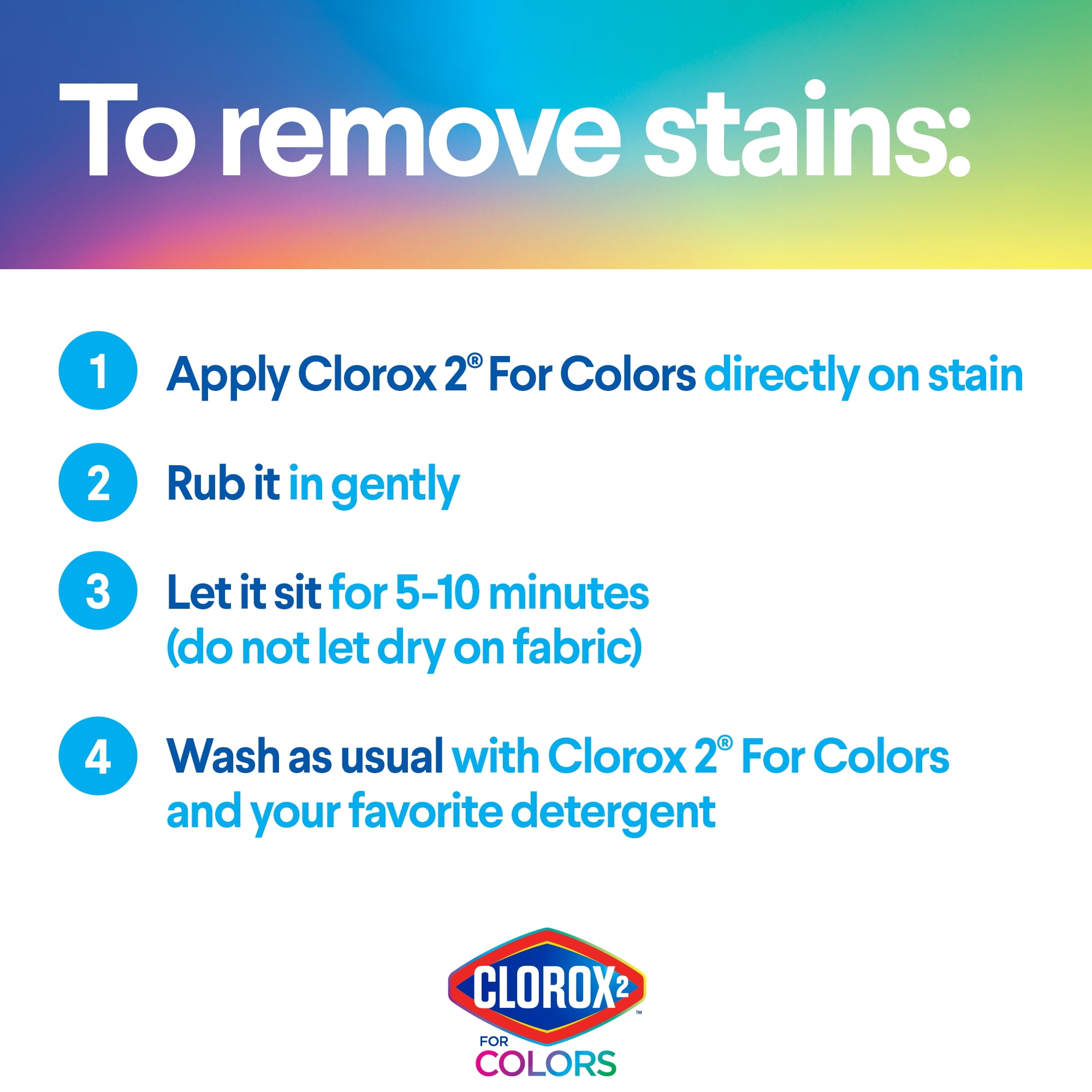 Clorox 2® Laundry Stain Remover and Color Booster Powder