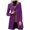 Purple, variant on YDFCWXW Winter Trench Coats for Women's Casual Stand Collar Pea Double Overcoat Red, L