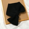 thumbnail image 2 of Prolriy Scarf for Women Autumn and Winter Warm Scarf Classic Solid Color Knitted Versatile Scarf Womens Scarf Black, 2 of 3