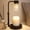 Metal-Black Glass, variant on Nurforta Candle Warmer Lamp with Timer: Adjustable Height Dimmable Candle Warmer 24-Hour Cycle Timer - Mother's Day Gifts for Mom Home Decor House Warming Gifts New Home