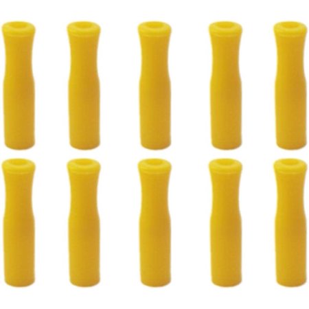 10 PCS Reusable Straw Tips, Silicone Straw Tips, Multi-Color Food Grade Straws Nozzles Tips Covers Fit for 1/3 Inch Wide(8MM Outer Diameter) Stainless Steel