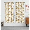 thumbnail image 2 of Margaret Josephs Blackout Curtains Printed Design 63 84 Inch Length 2 Panels Set Thermal Insulated Curtains for... Yellow - 38" x 63", 2 of 5