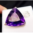 thumbnail image 3 of 78 Carat Beautiful Purple Amethyst Trillion 925 Solid Silver Pendant Gemstone, 3 of 9